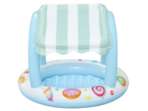 Bestway niebiesko - biały basenik z daszkiem 104cm słodki sklepik 52638