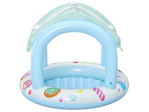 Bestway niebiesko - biały basenik z daszkiem 104cm słodki sklepik 52638