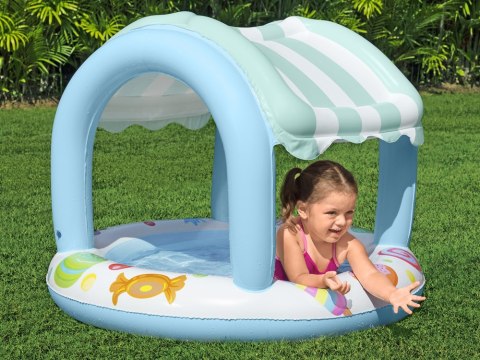 Bestway niebiesko - biały basenik z daszkiem 104cm słodki sklepik 52638