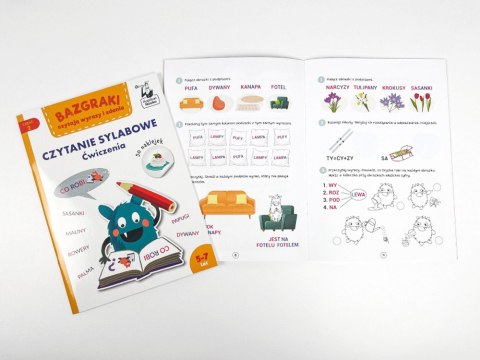 Bazgraki czytają wyrazy i zdania.Ćwiczenia 5-7 czytanie sylabowe KS0878 Bazgraki czytają wyrazy i zdania.Ćwiczenia 5-7 czytanie sylabowe KS0878