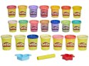 Hasbro Ciastolina brokatowa Play-Doh 21 kolorów + foremki ZA5120