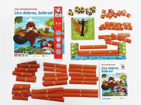 Kapitan Nauka Licz dobrze, bobrze! matematyczna gra edukacyjna GR0673 Kapitan Nauka Licz dobrze, bobrze! matematyczna gra edukacyjna GR0673