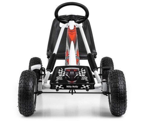 Milly Mally Gokart na pedały Thor White quad