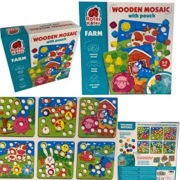 Rw4003 gra edukacyjna drewniana mozaika farma