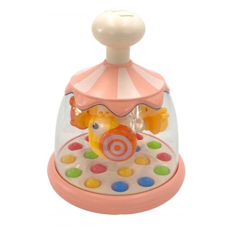 Woopie Kolorowe Zwierzątka Różowy Bączek z Kulkami Karuzela