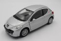 model metalowy welly auto peugeot 207 1:34