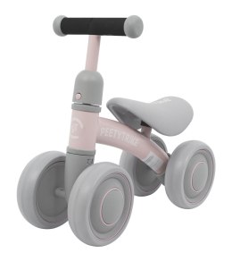 Rowerek biegowy PettyTrike dla dzieci Różowy 4-kołowy Jeździk