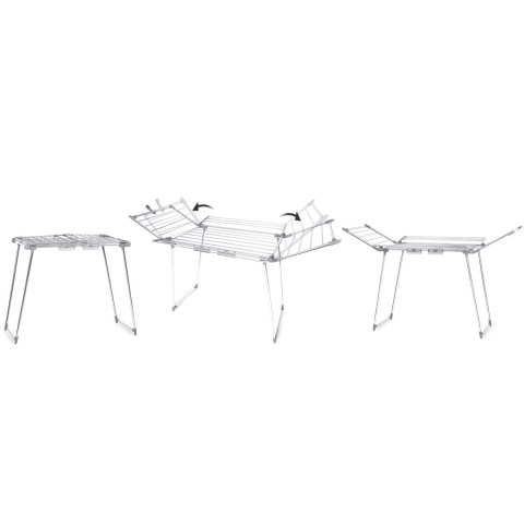 Suszarka na pranie stojąca rozkładana Lina 22 mb stal nierdzewna