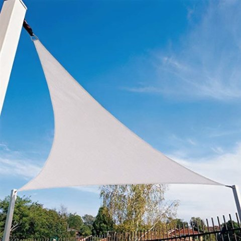 Żagiel przeciwsłoneczny daszek wodoodporny 5x5x5m  - beżowy