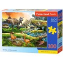 CASTORLAND Puzzle 100el. World of Dinosaurs