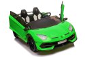 Lamborghini SVJ DRIFT dla 2 dzieci Zielony + Funkcja driftu + Pilot + MP3 LED + Wolny Start