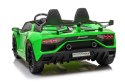 Lamborghini SVJ DRIFT dla 2 dzieci Zielony + Funkcja driftu + Pilot + MP3 LED + Wolny Start