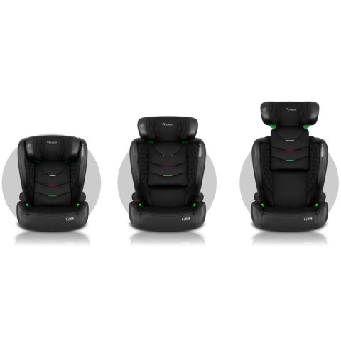 Fotelik samochodowy Nukido Lousi czarny 15-36 kg ISOFIX Fotelik samochodowy Nukido Lousi czarny 15-36 kg ISOFIX
