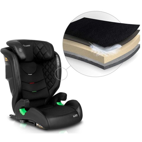 Fotelik samochodowy Nukido Lousi czarny 15-36 kg ISOFIX Fotelik samochodowy Nukido Lousi czarny 15-36 kg ISOFIX
