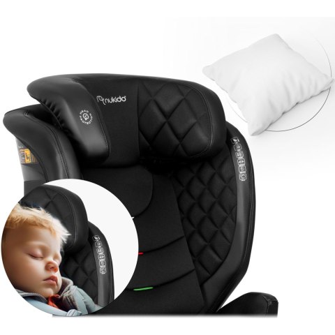 Fotelik samochodowy Nukido Lousi czarny 15-36 kg ISOFIX Fotelik samochodowy Nukido Lousi czarny 15-36 kg ISOFIX