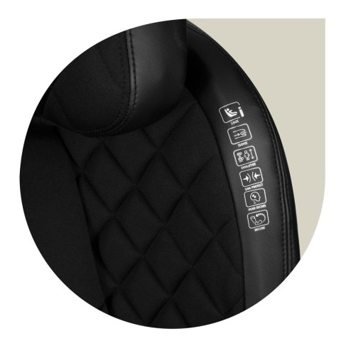 Fotelik samochodowy Nukido Lousi czarny 15-36 kg ISOFIX Fotelik samochodowy Nukido Lousi czarny 15-36 kg ISOFIX
