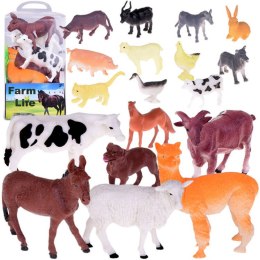 Zestaw Zwierzęta z Farmy gospodarstwo Koń Krowa Pies Kaczka 27ele ZA5069