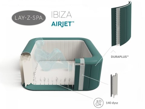 Bestway jacuzzi Lay-Z-Spa IBIZA 4-6 osób 60015 Bestway jacuzzi Lay-Z-Spa IBIZA 4-6 osób 60015