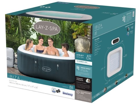 Bestway jacuzzi Lay-Z-Spa IBIZA 4-6 osób 60015 Bestway jacuzzi Lay-Z-Spa IBIZA 4-6 osób 60015