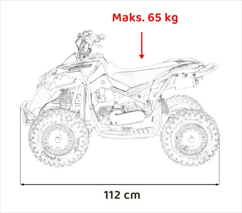 40km/h max 65kg Quad Spalinowy RENEGADE HighPer 49CC dla dzieci