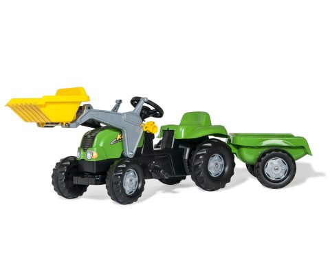 Rolly Toys 023134 Traktor Rolly Kid X z łyżka i przyczepa Zielony Rolly Toys 023134 Traktor Rolly Kid X z łyżka i przyczepa Zielony