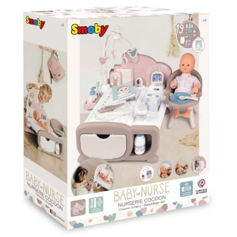 SMOBY Baby Nurse Elektroniczny Duży Kącik Opiekunki dla Lalki 19