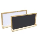 Drewniana Tablica Dwustronna Kredowa- Magnetyczna Edukacyjna