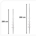 Półka łazienkowa narożna teleskopowa pryszni 260cm