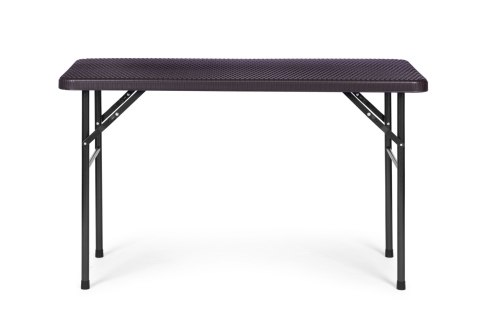 Zestaw cateringowy stół 120 cm 2 ławki komplet bankietowy - brązowy Zestaw cateringowy stół 120 cm 2 ławki komplet bankietowy - brązowy