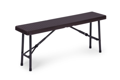 Zestaw cateringowy stół 120 cm 2 ławki komplet bankietowy - brązowy Zestaw cateringowy stół 120 cm 2 ławki komplet bankietowy - brązowy