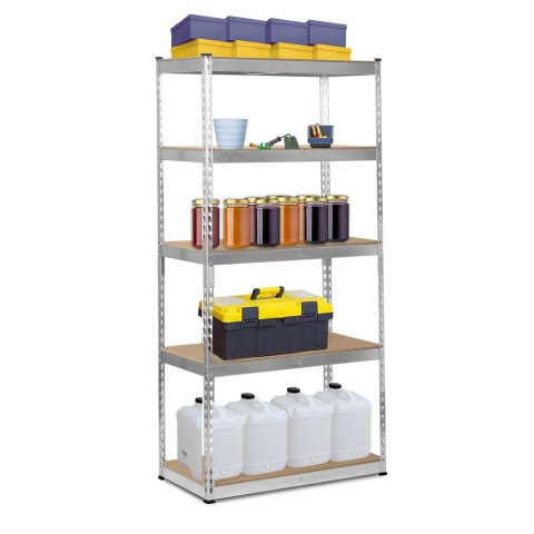 Regał metalowy magazynowy 183 x 90 x 45 cm Humberg HR-700 srebrny Regał metalowy magazynowy 183 x 90 x 45 cm Humberg HR-700 srebrny