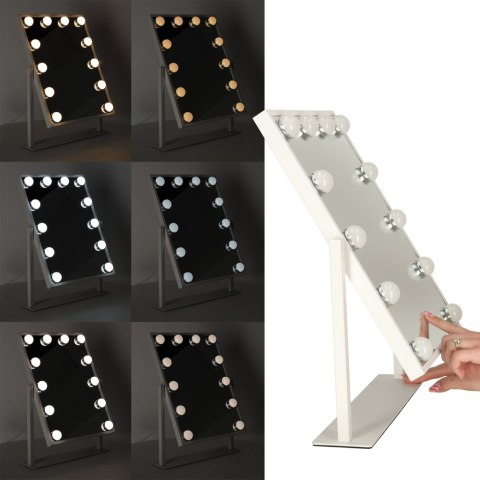 Lusterko do makijażu LED z żarówkami 30x40cm USB