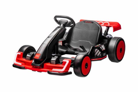 Auto na akumulator Gokart Audi z Funkcją Driftu Czerwony