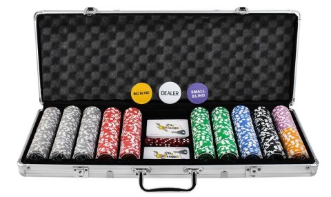 Poker - zestaw 500 żetonów w walizce HQ Poker - zestaw 500 żetonów w walizce HQ