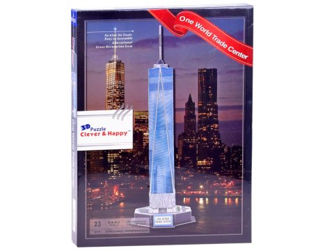 Puzzle dla dzieci bajkowe bajki 3D 23el World Trade Center Nowy Jork