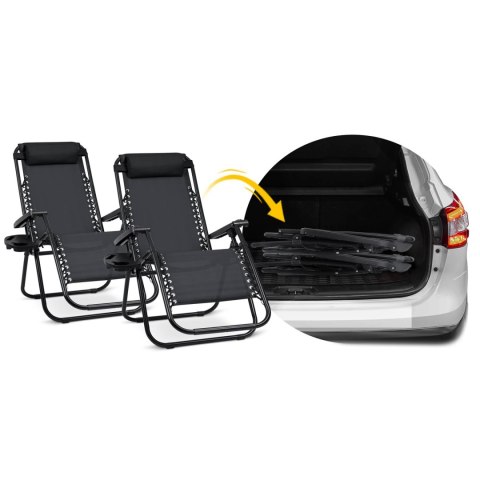 Leżaki ogrodowe składane Sofotel ChillWell zestaw 2 szt.