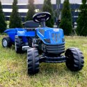 WOOPIE Traktor na Pedały Farmer GoTrac MAXI PLUS z Przyczepą Niebieski Ciche Koła