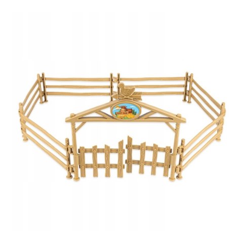 Zestaw Mini Farma Traktor Zwierzęta Osada Farma Rolnik Narzędzia