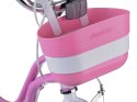 RoyalBaby uroczy Rower 18" Little Swan dla dziewczynki z koszykiem