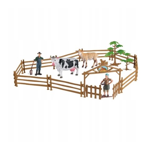 Zestaw Maszyn Rolniczych Rraktor Ciągnik Zagroda Mini Farma