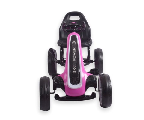 max 30kg Milly Mally Gokart na pedały Power Pink 3-6lat max 30kg Milly Mally Gokart na pedały Power Pink 3-6lat