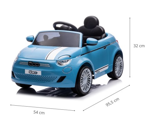 PILOT 12v DŹWIĘKI Auto samochód na akumulator elekryczny  Fiat 500e