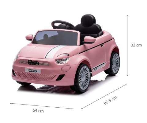 PILOT 12v DŹWIĘKI Auto samochód na akumulator elekryczny  Fiat 500e