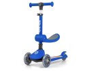 Milly Mally Scooter Fuzzy Blue 3w1 hulajnoga rower biegowy