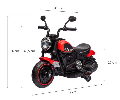 Milly Mally Motor na akumulator Motocykl Eagle Red Milly Mally Motor na akumulator Motocykl Eagle Red