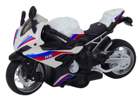 Motocykl Sportowy z Napędem Frykcyjnym 3 Kolory Biały Zielony Niebieski Motocykl Sportowy z Napędem Frykcyjnym 3 Kolory Biały Zielony Niebieski