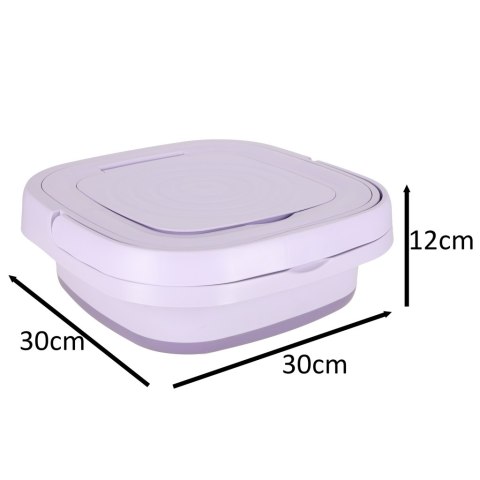 Pralka mini składana przenośna 12L fioletowa