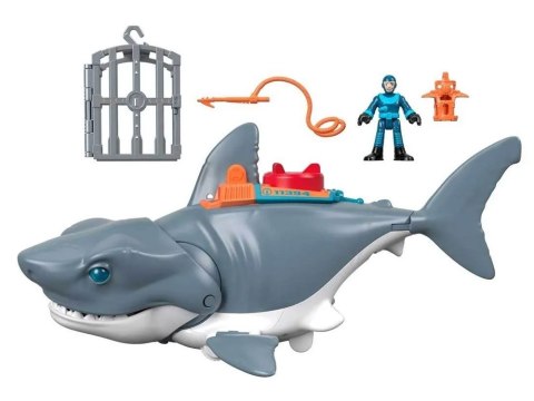 Mattel Imaginext Mega mechaniczny rekin atak rekina ruchoma paszcza Mattel Imaginext Mega mechaniczny rekin atak rekina ruchoma paszcza