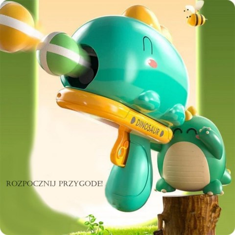 Gra w Rzutki Pistolet Dinozaur na Kulki Rzepy Tarcza Punkty Strzelanie
