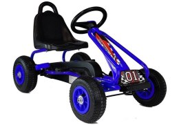 Pompowane koła max 30 Kg Gokart na Pedały G201 Niebieski